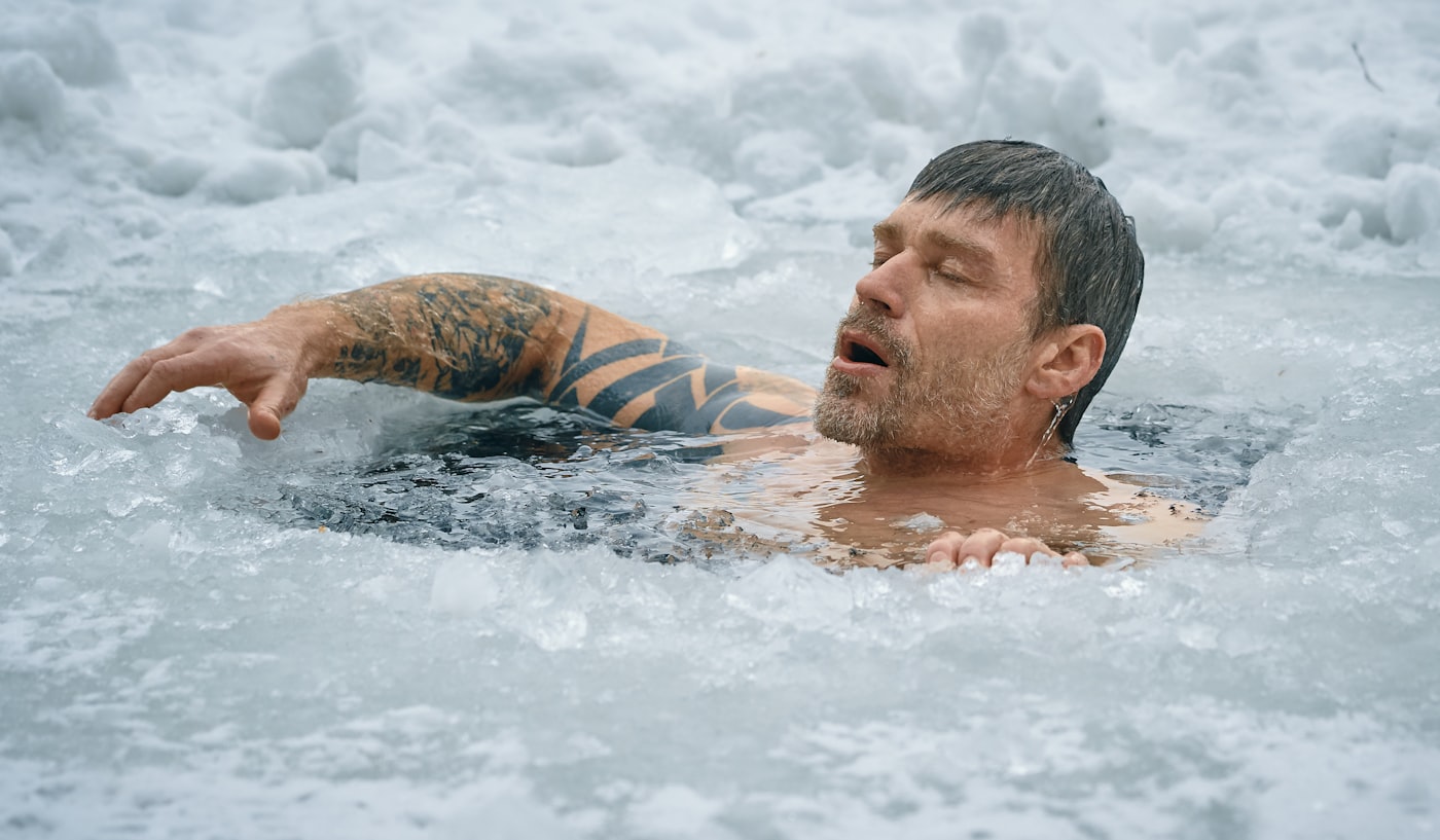 Glacier cold plunge