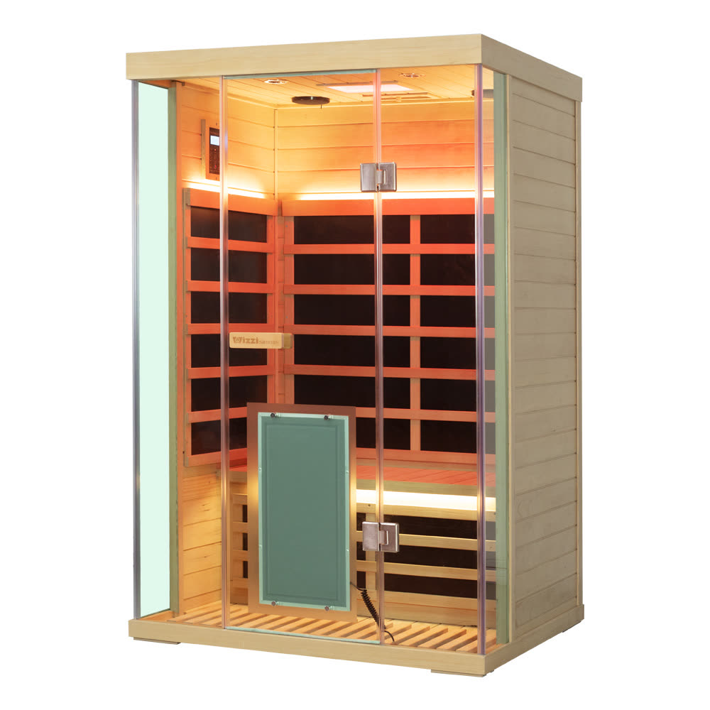 The Duo — 2-person full-spectrum infrared sauna in Canadian Hemlock